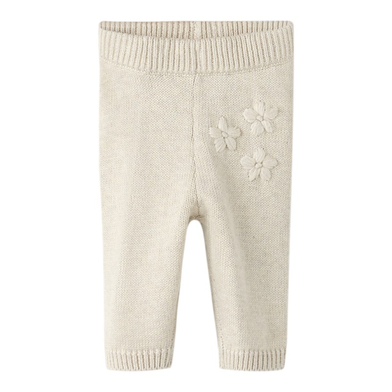 NAME IT Baby Toana Strik Bukser - Peyote Melange