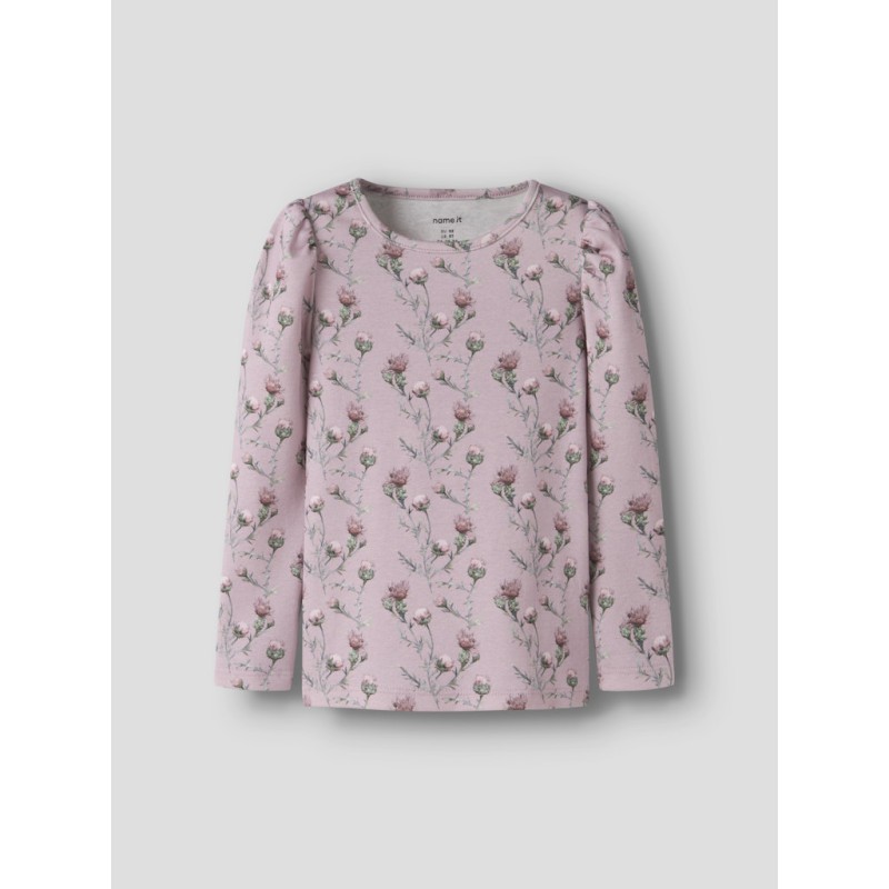 NAME IT Mini Teane L/S Slim Bluse - Dawn Pink