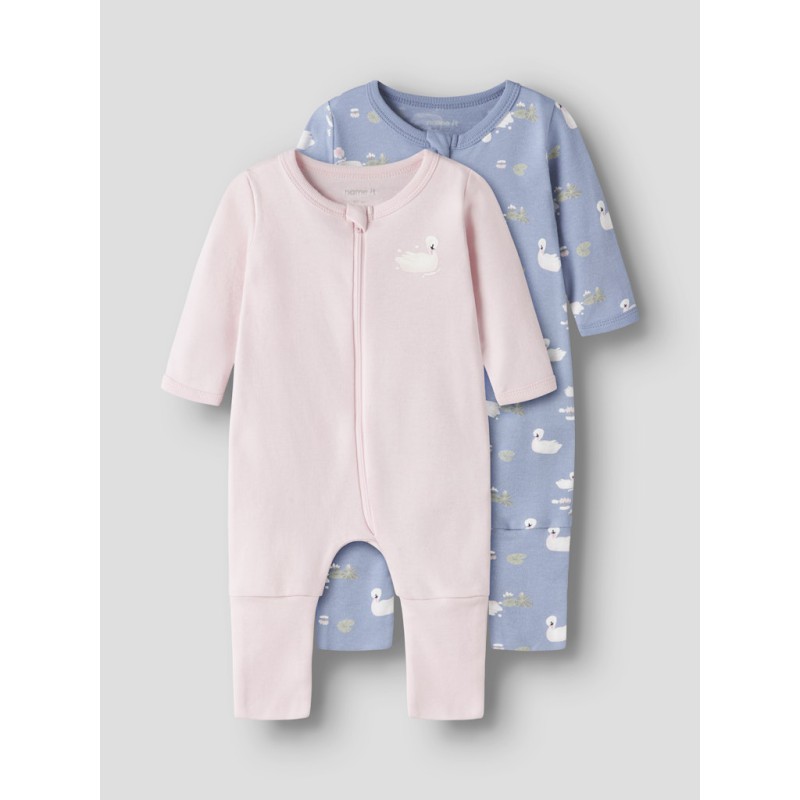 NAME IT Baby/Mini Svane Lynlås Natdragt - Endless Sky