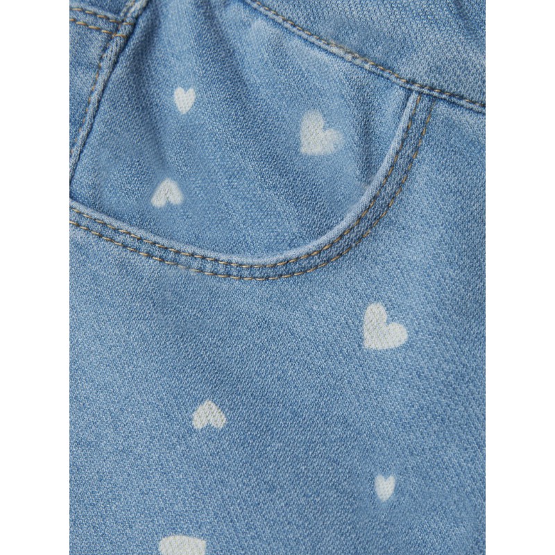 NAME IT MINI Salli Denim Leggings - Light Blue Denim / Heart