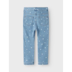 NAME IT MINI Salli Denim Leggings - Light Blue Denim / Heart