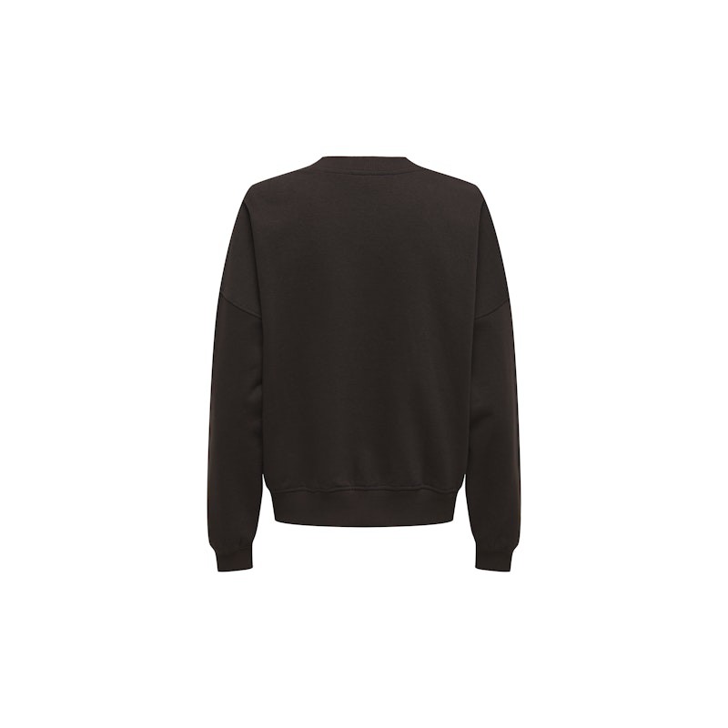 JDY Mesa L/S Broderi Sweatshirt - Ganache