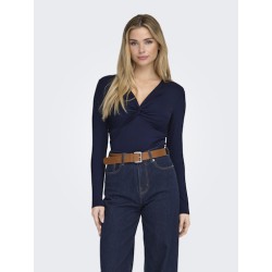 ONLY Lone L/S 'Knude' Top - Night Sky