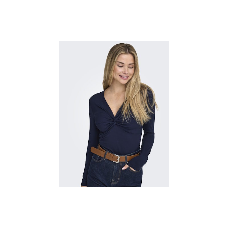 ONLY Lone L/S 'Knude' Top - Night Sky