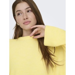 ONLY Simoni  L/S O-Neck Pullover - Mellow Yellow