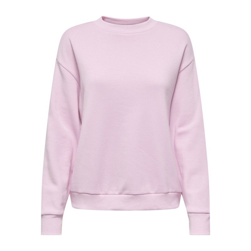 JDY Nanna L/S Text Sweatshirt - Pink Lady