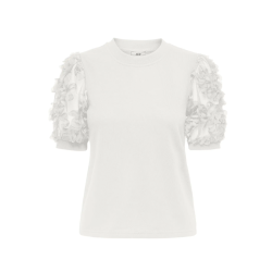 JDY Fairview Sweat Top - Cloud Dancer