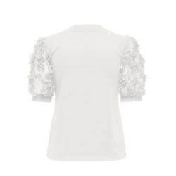 JDY Fairview Sweat Top - Cloud Dancer