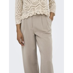 ONLY Hattie Pleat HW Mel Bukser - Taupe Gray