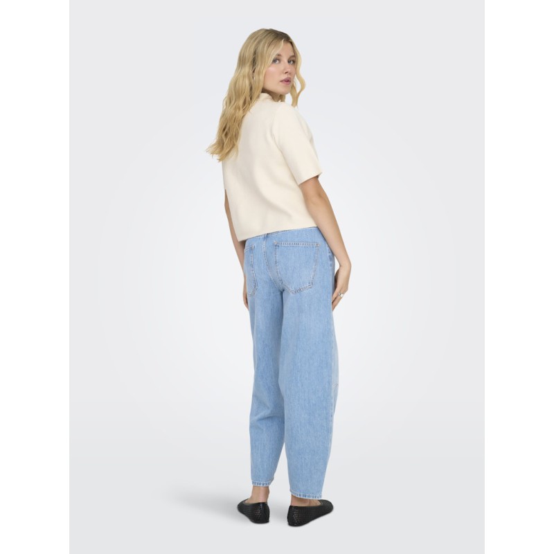 JDY Prime 2/4 Krave Strik Cardigan - Whitecap Gray