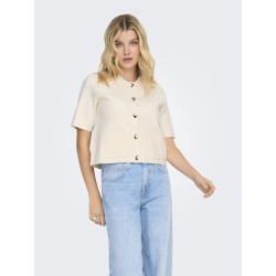 JDY Prime 2/4 Krave Strik Cardigan - Whitecap Gray