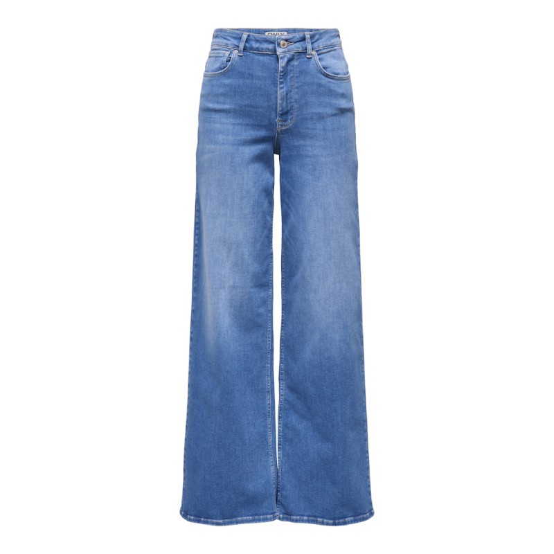 ONLY Madison Blush HW Brede Denim - Special Bright Blue Denim