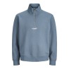 JACK & JONES PLUS Soho Sweatshirt Med Lynlås - Blue Mirage