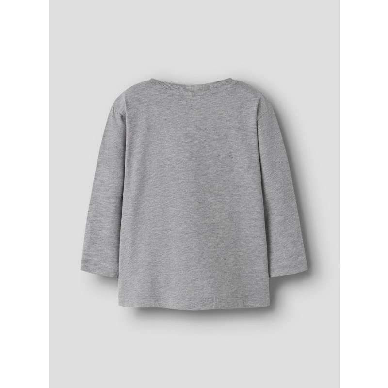NAME IT Mini Bryso L/S Regular Top - Grey Melange