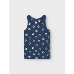 NAME IT Mini/Kids Tank Top 2-Pak Football - Dark Denim