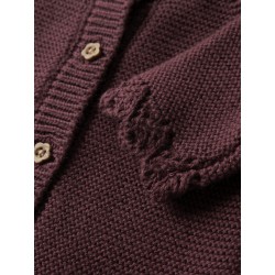 NAME IT Baby Balsalmi L/S Strik Cardigan - Oxblood Red