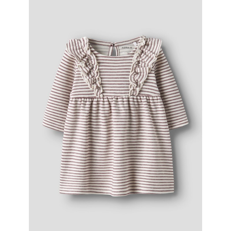 NAME IT Baby Bripa L/S Kjole   Oxblood Red