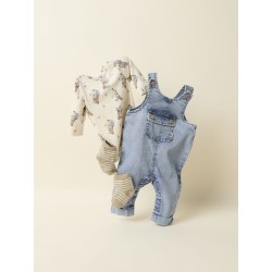 NAME IT Baby Ben Baggy Denim Overalls - Medium Blue Denim