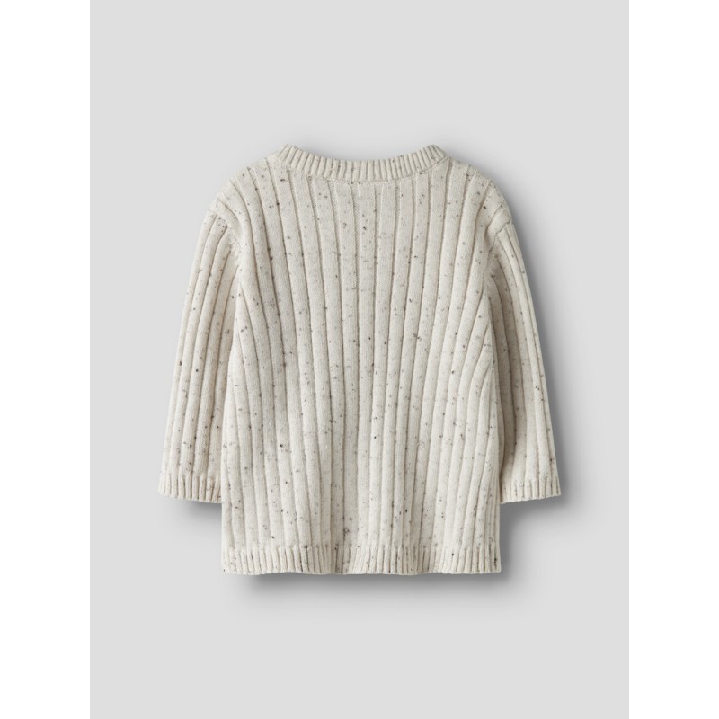 NAME IT Baby Tilla L/S Strik Cardigan - Cloud Dancer