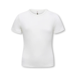 KIDS ONLY Lucky S/S Rund Hals T-shirt - Cloud Dancer