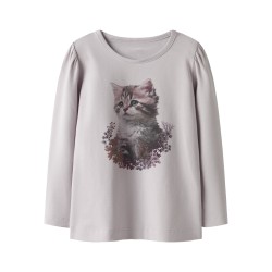 NAME IT Mini Boloras L/S Top - Lilac Marble
