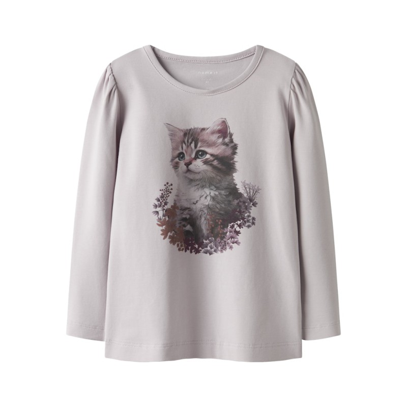 NAME IT Mini Boloras L/S Top - Lilac Marble