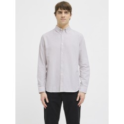 JJ REBEL Oscar L/S Skjorte - Crockery