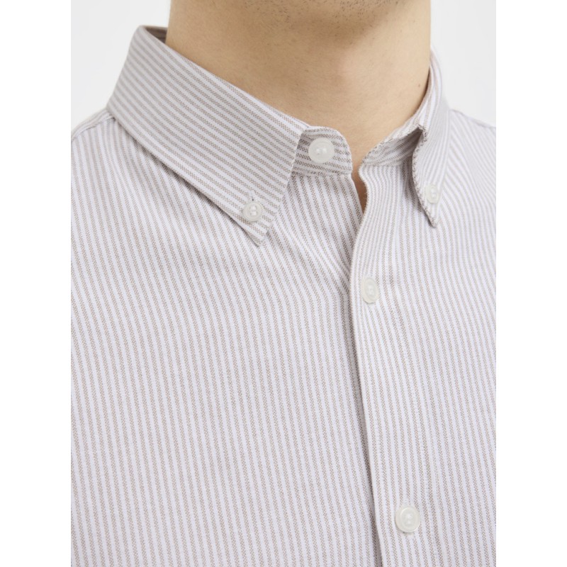 JJ REBEL Oscar L/S Skjorte - Crockery