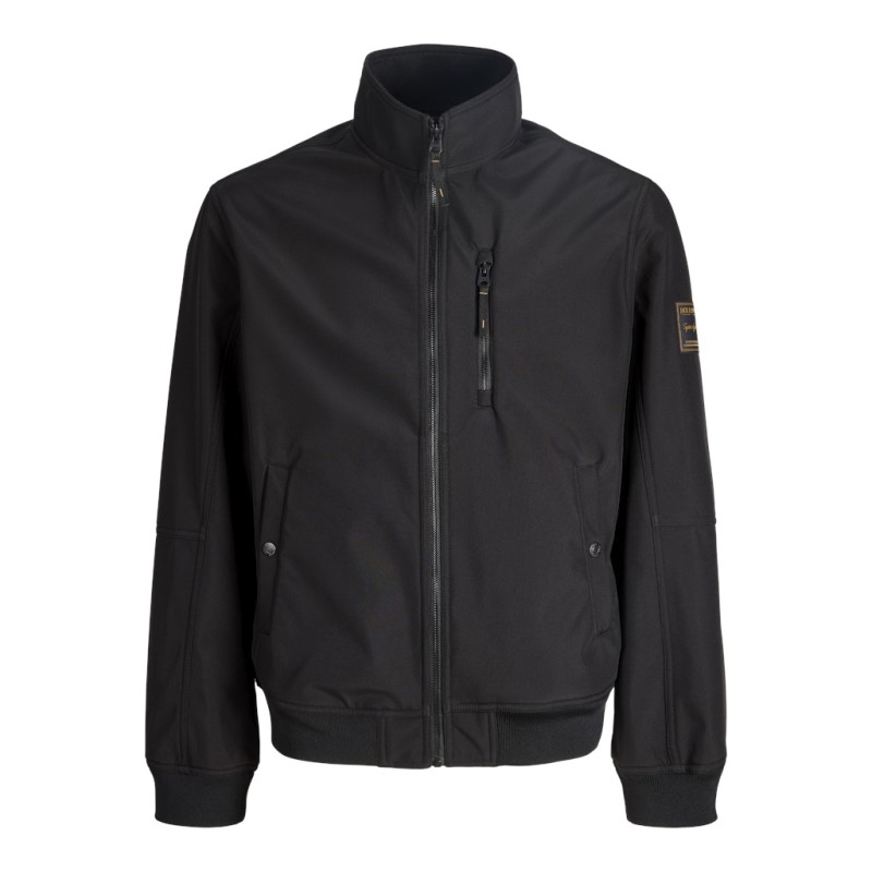 JACK & JONES Plus parker Softshell Krave Bomber - Sort