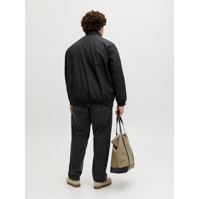 JACK & JONES Plus parker Softshell Krave Bomber - Sort