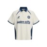 JACK & JONES Junior Club Ribbede S/S Løs Football Polo - Bright White
