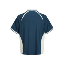 JACK & JONES Junior Club Ribbede S/S Løs Football Polo - Poseidon