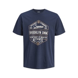JJ REBEL Paxton S/S T-shirt - Navy Blazer