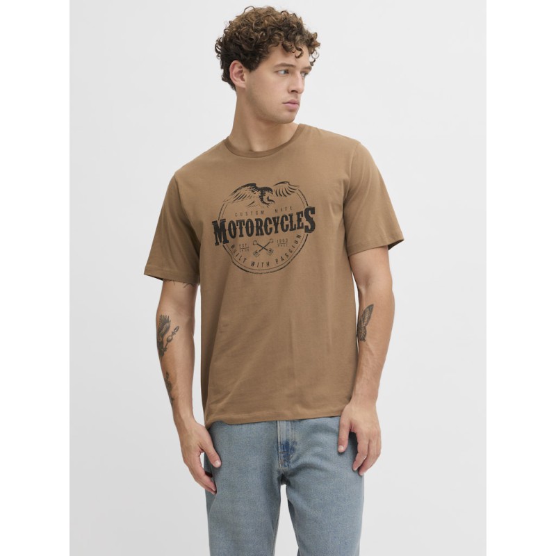 JACK & JONES Theo S/S T-shirt - Coca Mocha