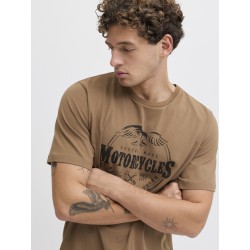 JACK & JONES Theo S/S T-shirt - Coca Mocha