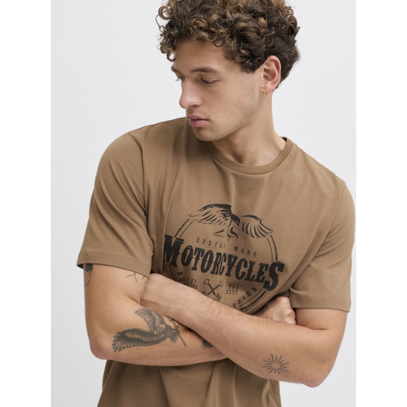 JACK & JONES Theo S/S T-shirt - Coca Mocha