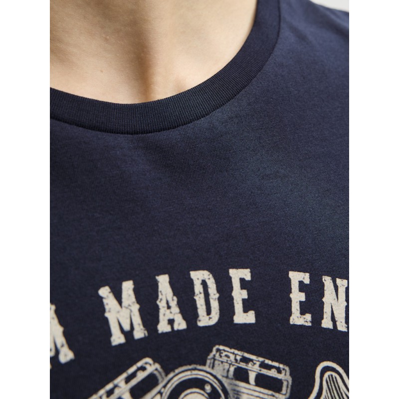 JACK & JONES Theo S/S T-shirt - Navy Blazer