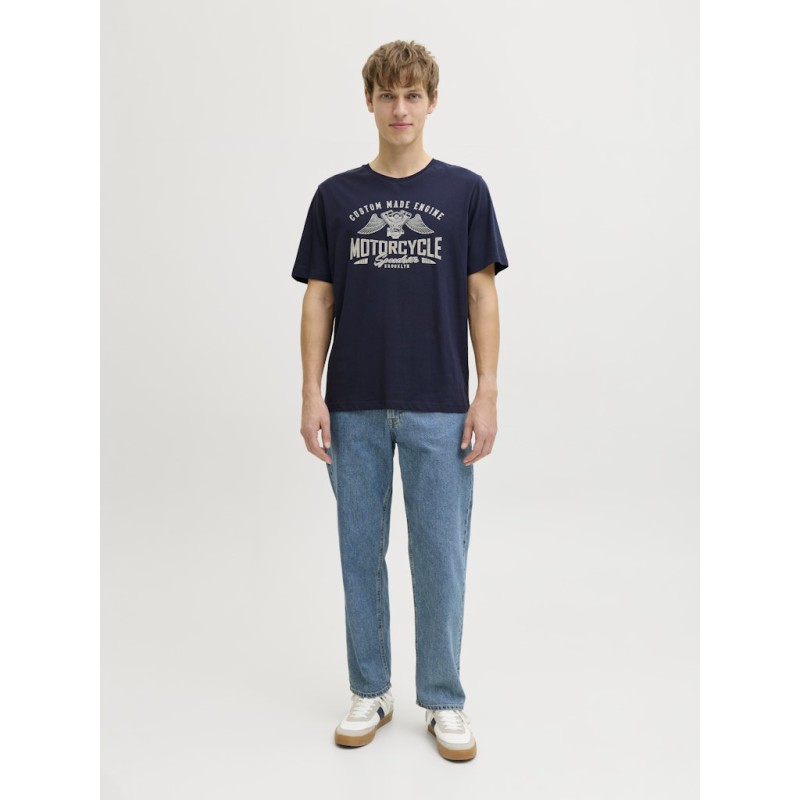 JACK & JONES Theo S/S T-shirt - Navy Blazer