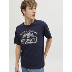 JACK & JONES Theo S/S T-shirt - Navy Blazer