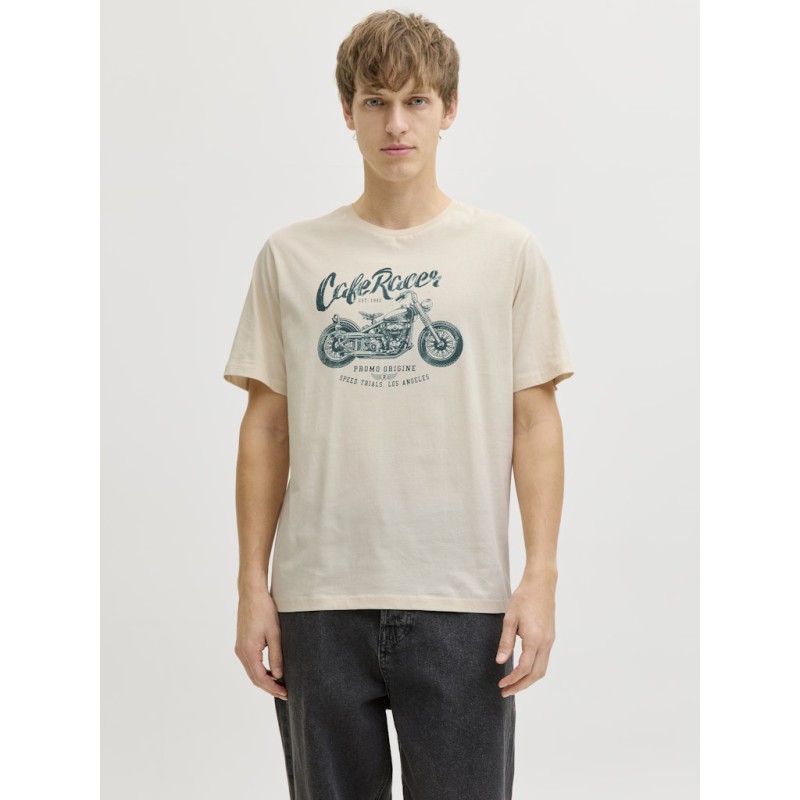 JACK & JONES Theo S/S T-shirt - Whitecap Gray