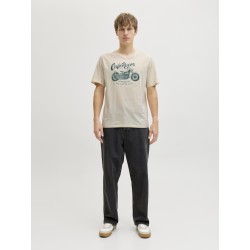 JACK & JONES Theo S/S T-shirt - Whitecap Gray