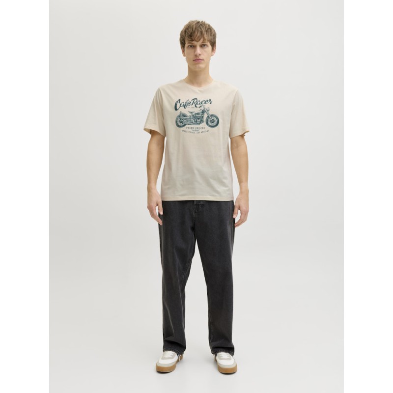 JACK & JONES Theo S/S T-shirt - Whitecap Gray