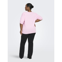 ONLY CARMAKOMA Rica s/4 strik Pullover - Pink-A-Boo