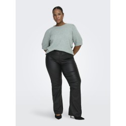 ONLY CARMAKOMA Rica s/4 strik Pullover - Chinois Green