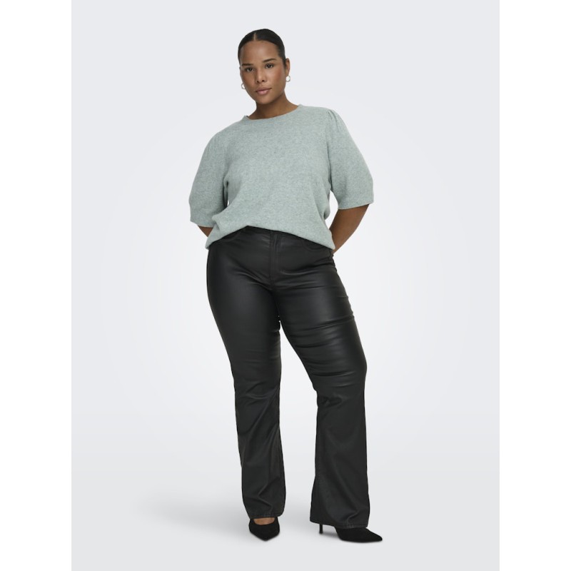 ONLY CARMAKOMA Rica s/4 strik Pullover - Chinois Green