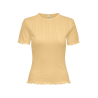 ONLY Tenna Rund Hals S/S Top - Sunlight