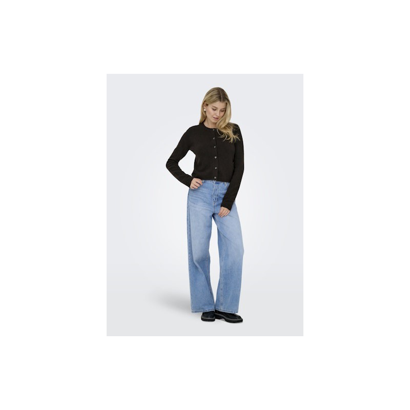 JDY Chloe strikcardigan - Chocolate Torte