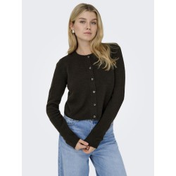 JDY Chloe strikcardigan - Chocolate Torte
