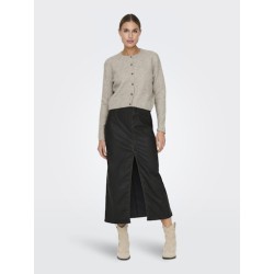 JDY Chloe strikcardigan - Turtledove Melange