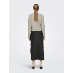 JDY Chloe strikcardigan - Turtledove Melange